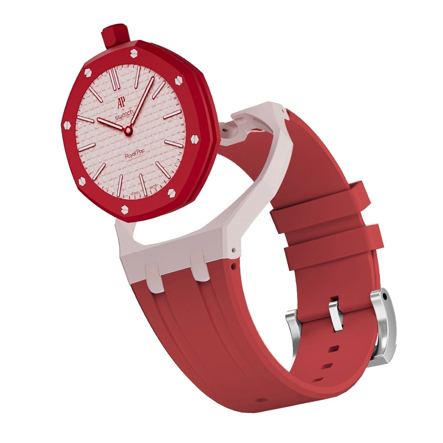 [Zalyn]Royal Oak Pop Exclusive Bioceramic Case & Silicone Strap Mix Color
