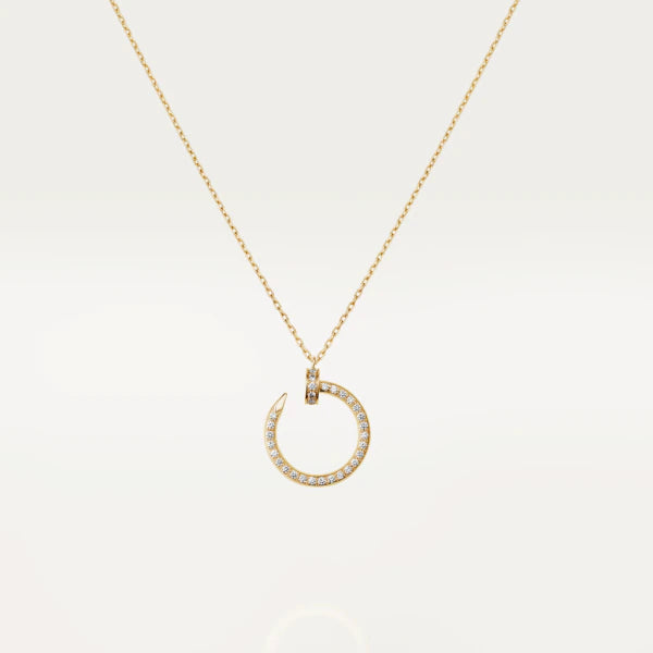 [Zalyn Jewelry ]JUSTE NECKLACE GOLD DIAMONDS