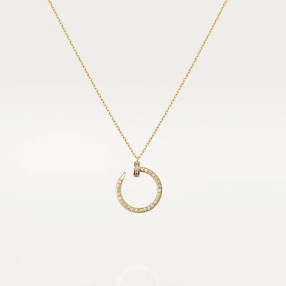 [Zalyn Jewelry ]JUSTE NECKLACE GOLD DIAMONDS
