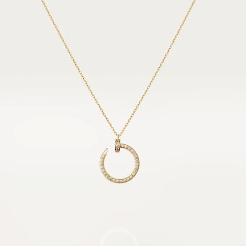 [Zalyn Jewelry ]JUSTE NECKLACE GOLD DIAMONDS