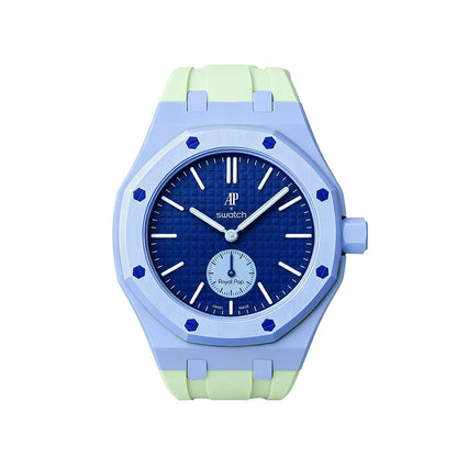 [Zalyn]Royal Oak Pop Exclusive Bioceramic Case & Silicone Strap Mix Color