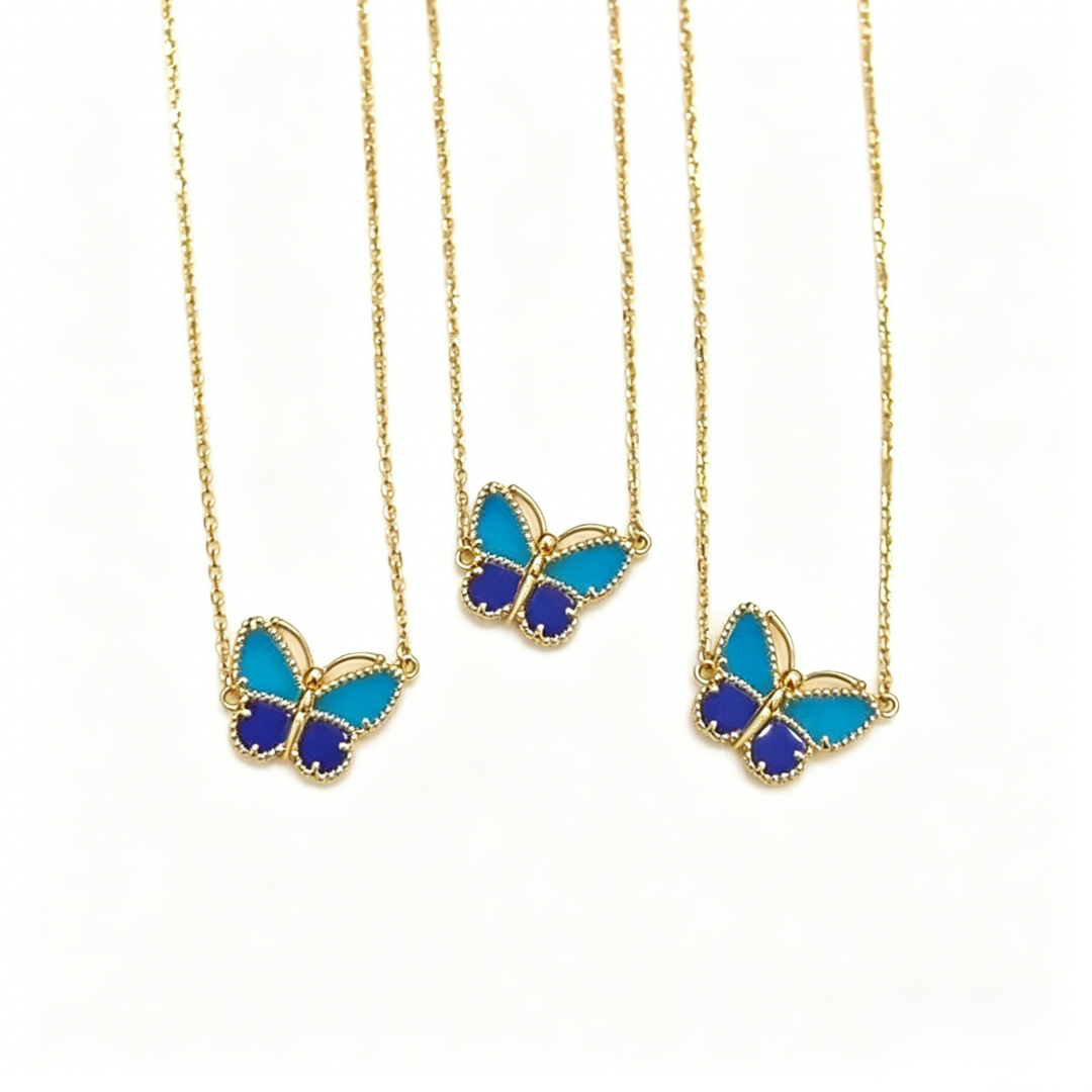 [Zalyn Jewelry] 2026 NEW LUCKY BUTTERFLY 1 MOTIFS NECKLACE