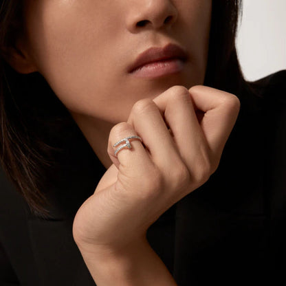 [Zalyn Jewelry ]JUSTE RING 1.8MM SILVER DIAMONDS