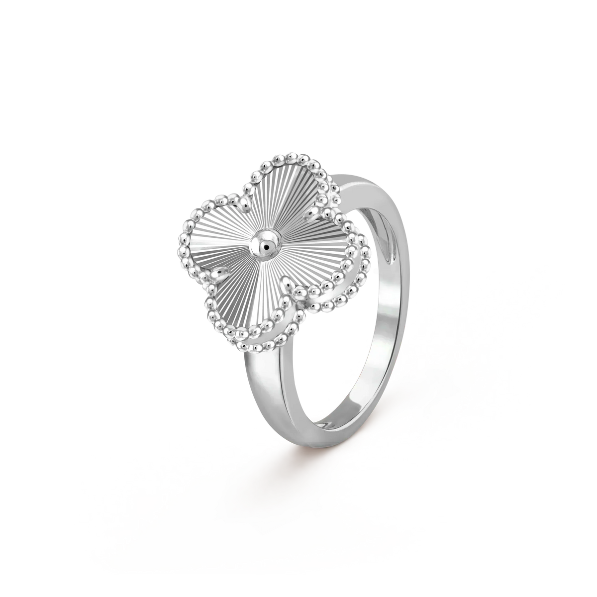 [Zalyn Jewelry ]CLOVER SILVER RING