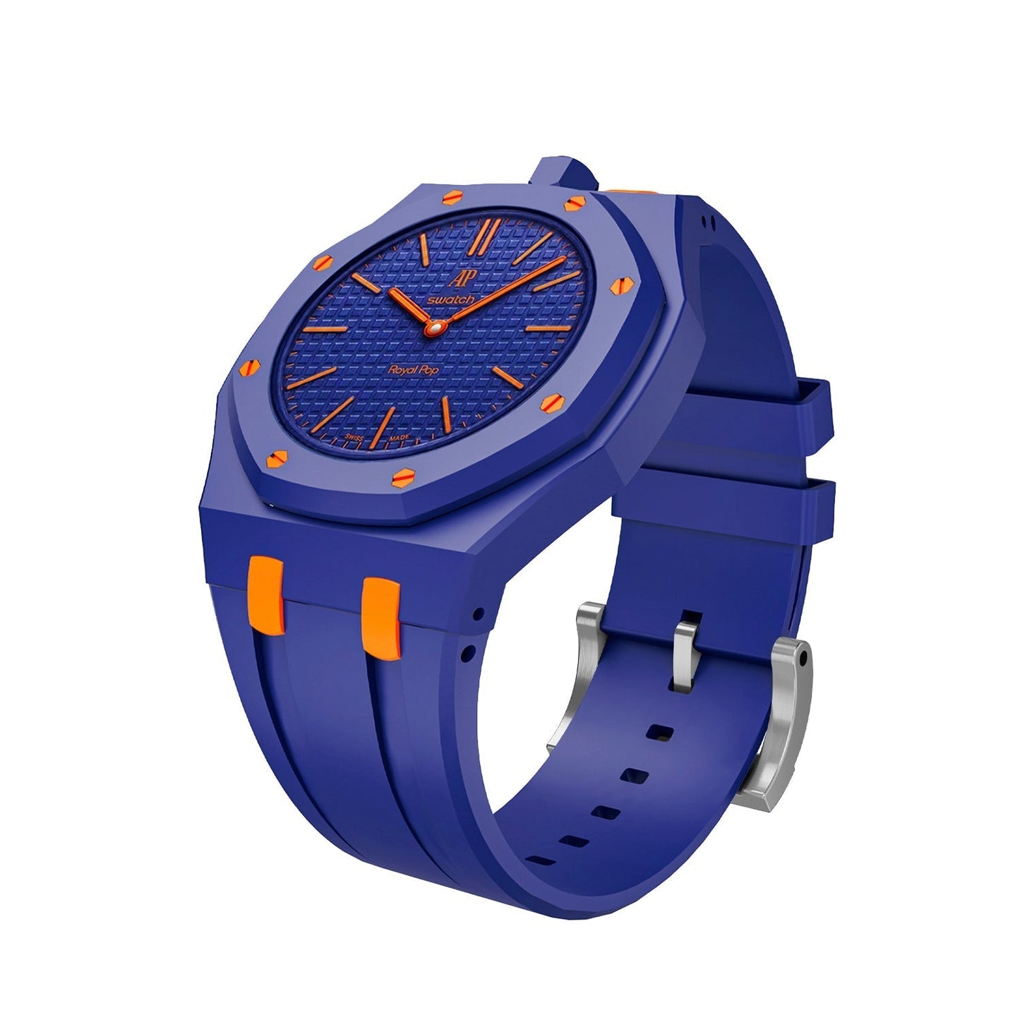 [Zalyn]Royal Oak Pop Exclusive Bioceramic Case & Silicone Strap Mix Color