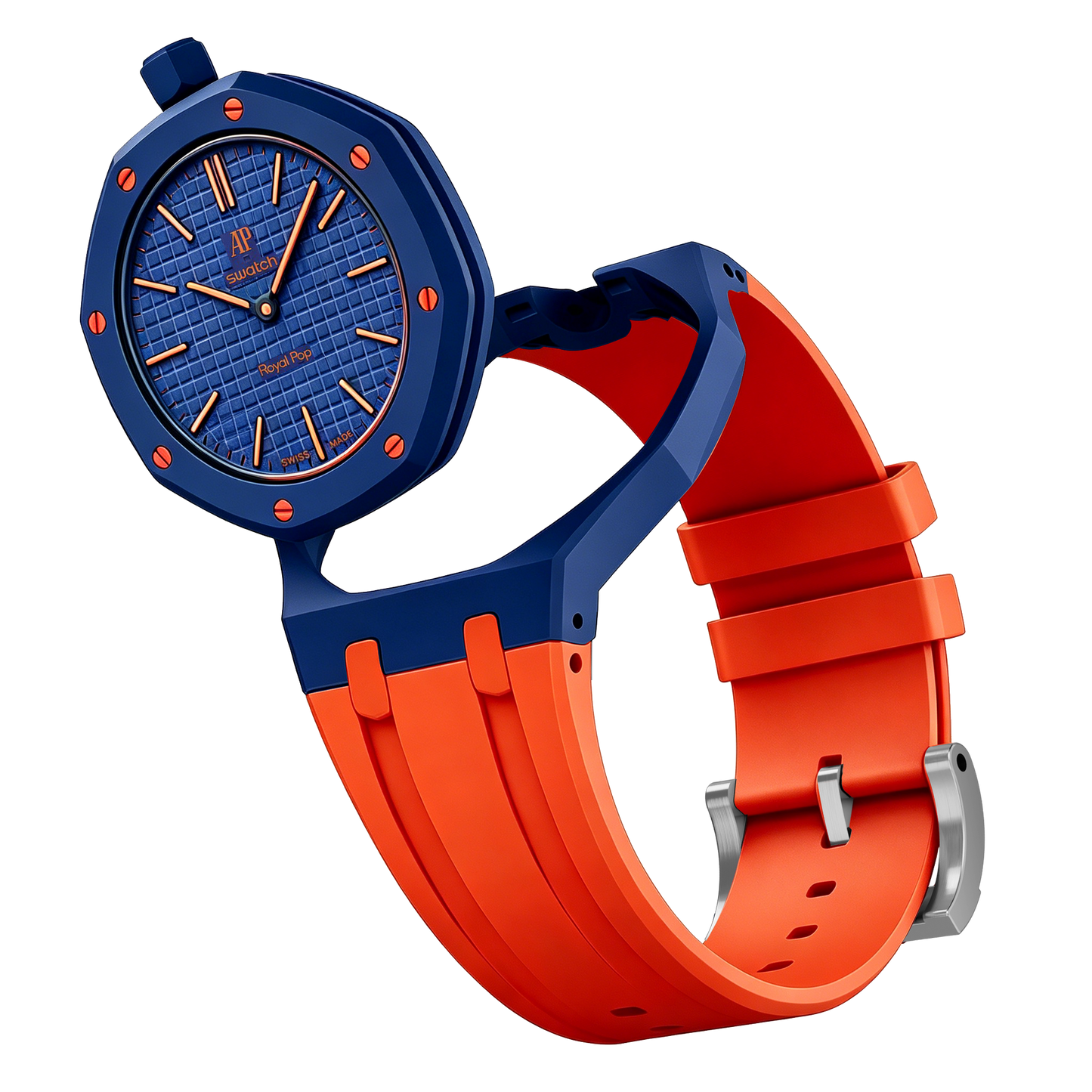 [Zalyn]Royal Oak Pop Exclusive Bioceramic Case & Silicone Strap Mix Color