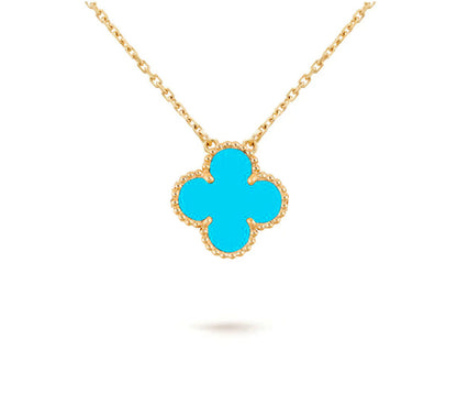 [Zalyn]15MM CLOVER FLOWER PENDANT NECKLACE COLLECTION