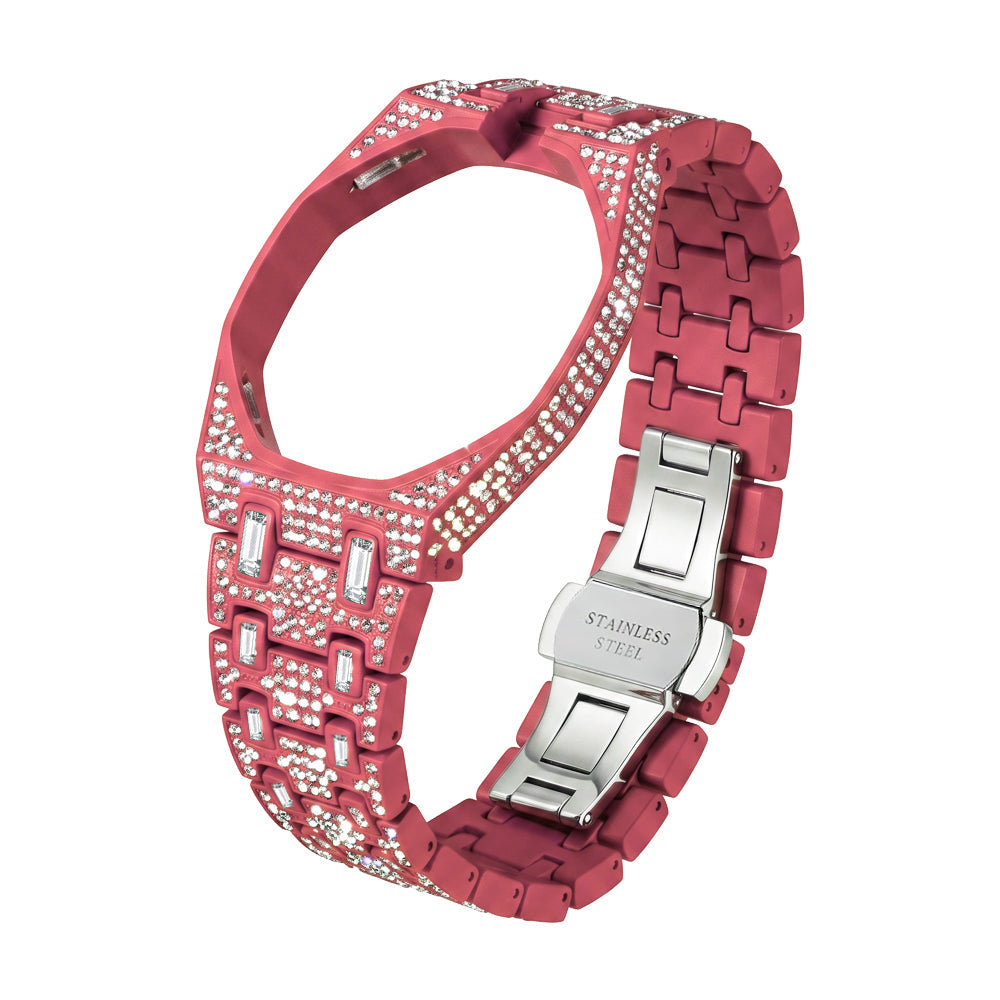 [Zalyn]Royal Oak Pop Exclusive Bioceramic Case & Bioceramic Strap Full Diamond