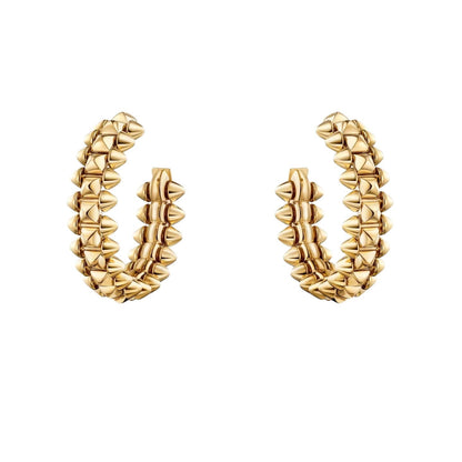 [Zalyn]CLASH DE 6.4MM HOOP SMALL MODEL EARRINGS