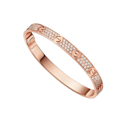 [Zalyn]CLASSIC 6.1MM LOVE BANGLE - FULL PAVÉ