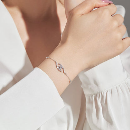[Zalyn]LUCKY EYE PAVÉ-SET DIAMOND BRACELET