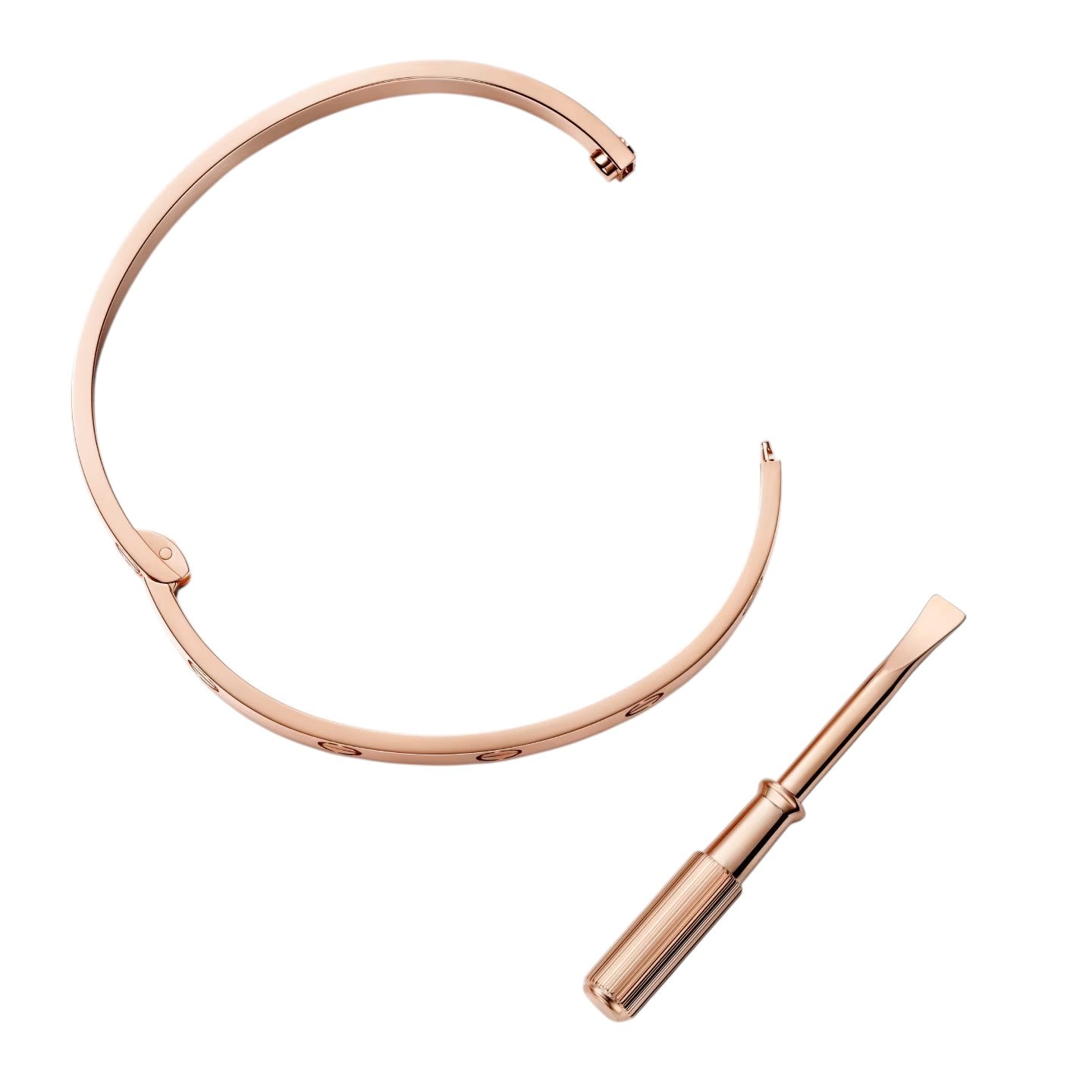 [Zalyn]CLASSIC 6.1MM LOVE SINGLE-SCREW CLOSURE BANGLE