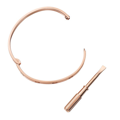 [Zalyn]CLASSIC 6.1MM LOVE SINGLE-SCREW CLOSURE BANGLE