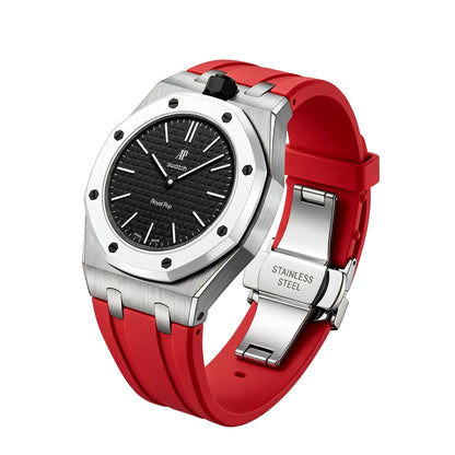 [Zalyn]Royal Oak Pop Exclusive Steel Case & Silicone Strap With Cradle
