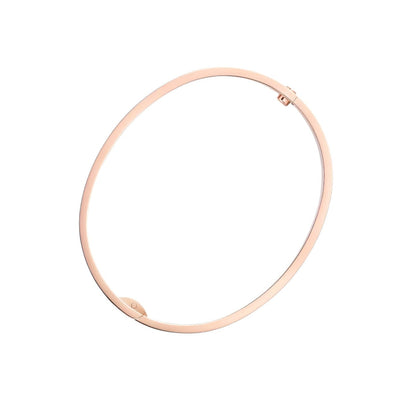 [Zalyn]CLASSIC 6.1MM LOVE SINGLE-SCREW CLOSURE BANGLE - 10-DIAMOND