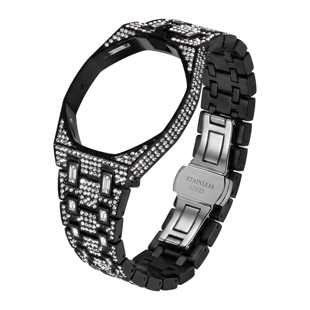 [Zalyn]Royal Oak Pop Exclusive Bioceramic Case & Bioceramic Strap Full Diamond