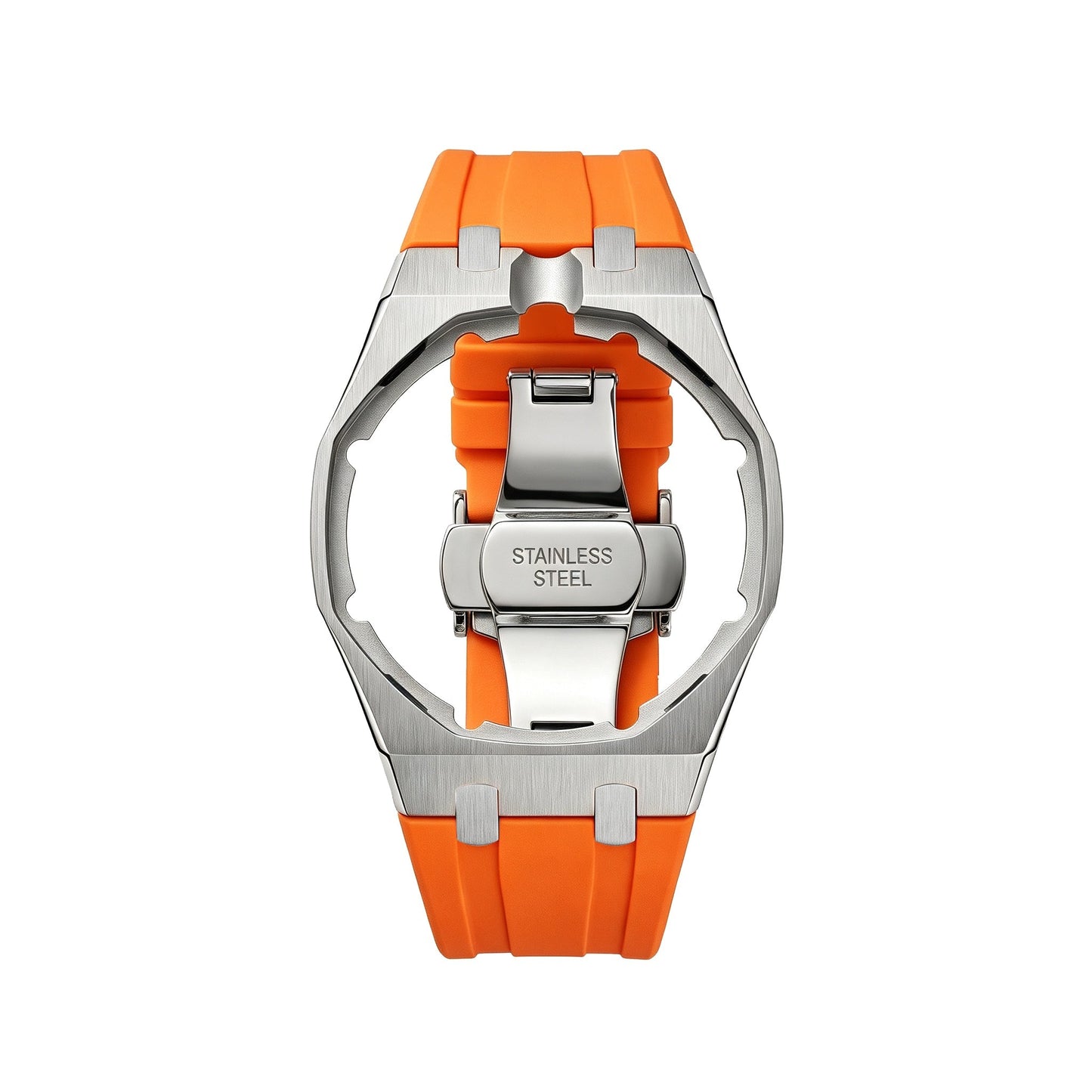 [Zalyn]Royal Oak Pop Exclusive Steel Case & Silicone Strap With Cradle