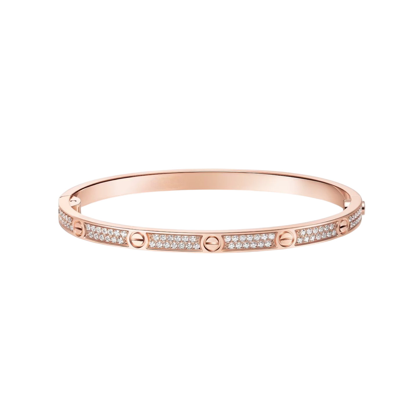 [Zalyn]CLASSIC 3.65MM LOVE FULL PAVE BANGLE
