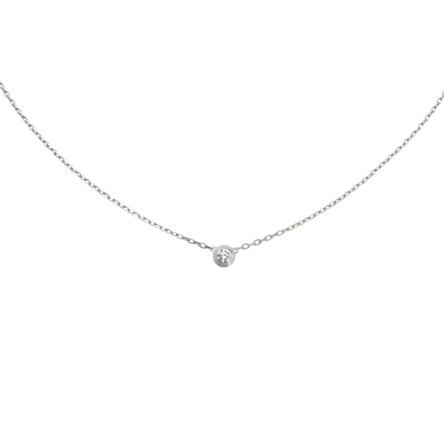 [Zalyn]LOVE SCREW PENDANT SINGLE DIAMOND NECKLACE