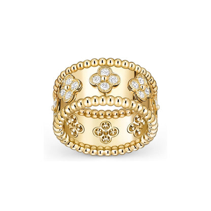 [Zalyn]KALEIDOSCOPE RADIANCE WIDE BAND RING
