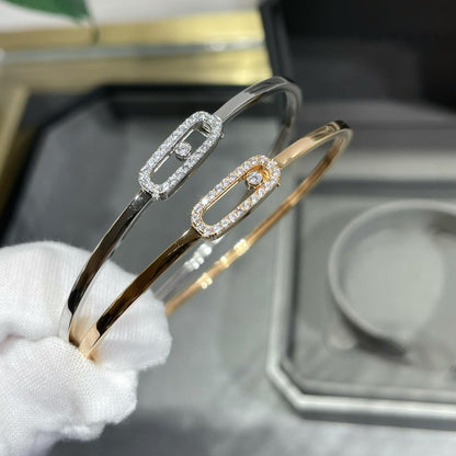 [Zalyn]MOVE UNO PAVÉ FLEX BANGLE (MEDIUM)