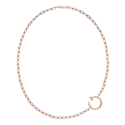 [Zalyn]CLOU DIAMOND NAIL PENDANT NECKLACE
