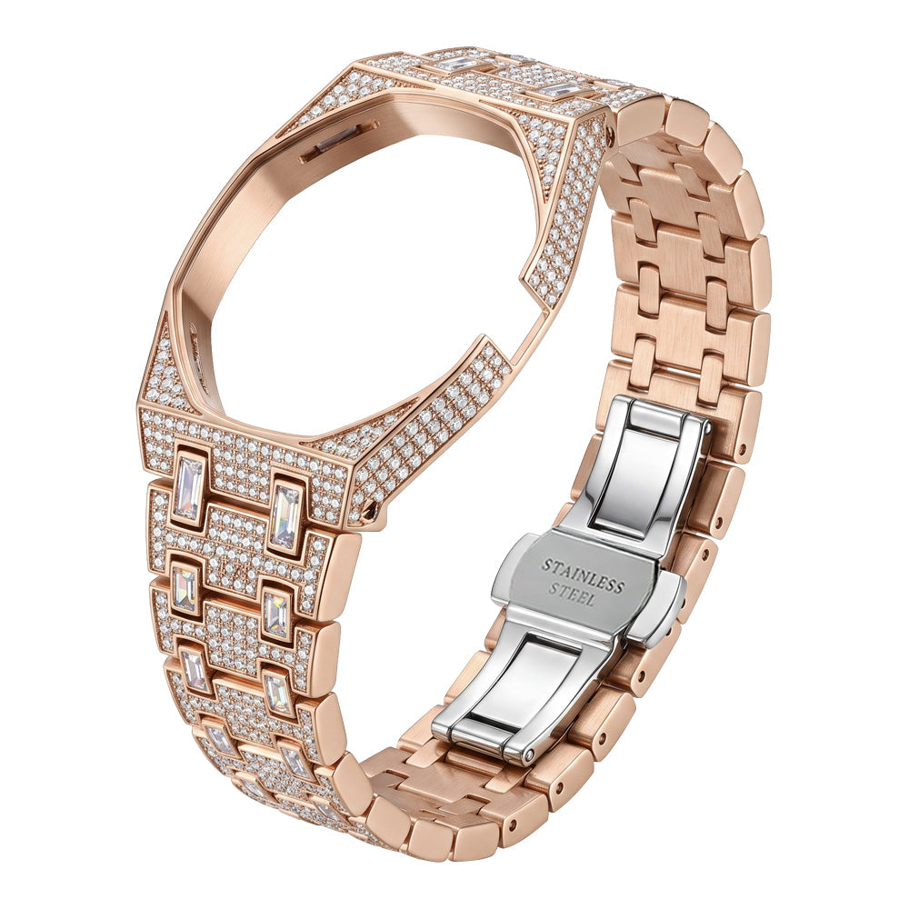 [Zalyn]Royal Oak Pop Exclusive Bioceramic Case & Bioceramic Strap Full Diamond