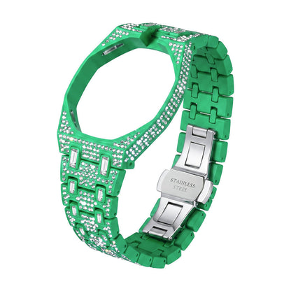 [Zalyn]Royal Oak Pop Exclusive Bioceramic Case & Bioceramic Strap Full Diamond