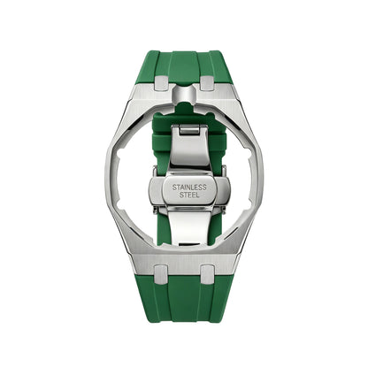 [Zalyn]Royal Oak Pop Exclusive Steel Case & Silicone Strap With Cradle