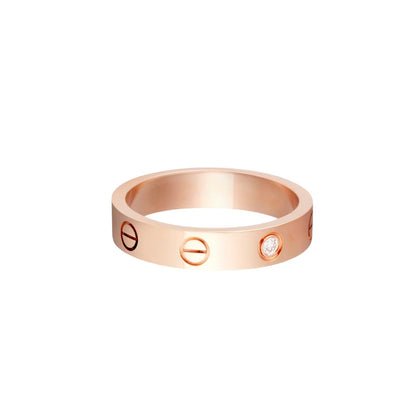 [Zalyn]LOVE 4MM 1 DIAMOND RING