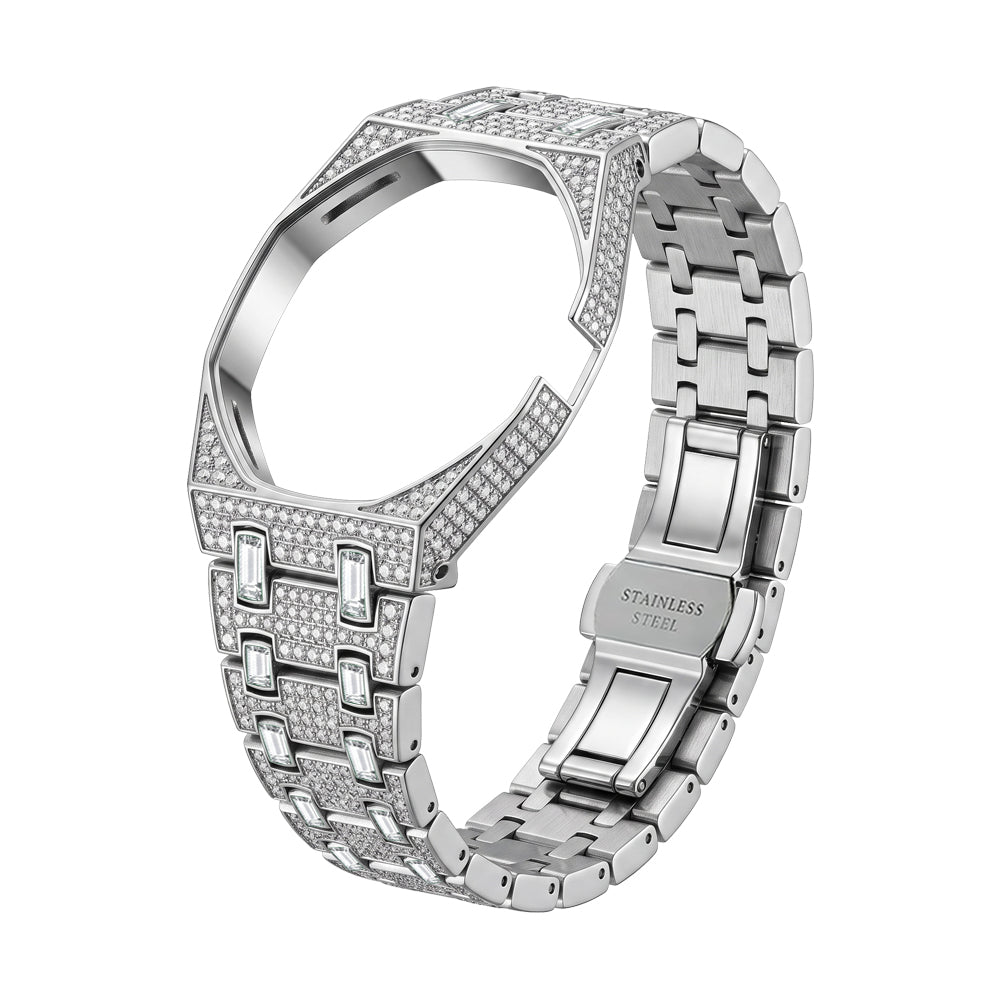 [Zalyn]Royal Oak Pop Exclusive Bioceramic Case & Bioceramic Strap Full Diamond