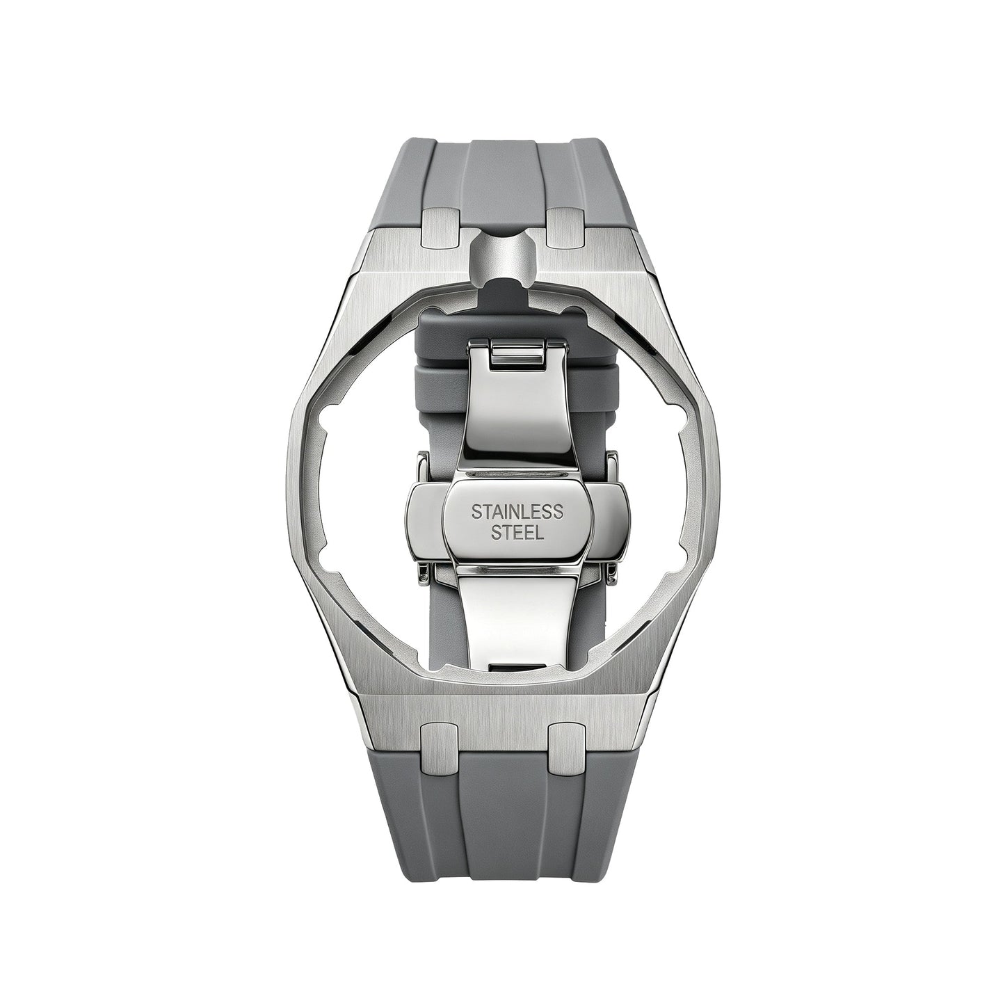 [Zalyn]Royal Oak Pop Exclusive Steel Case & Silicone Strap With Cradle