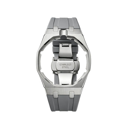 [Zalyn]Royal Oak Pop Exclusive Steel Case & Silicone Strap With Cradle
