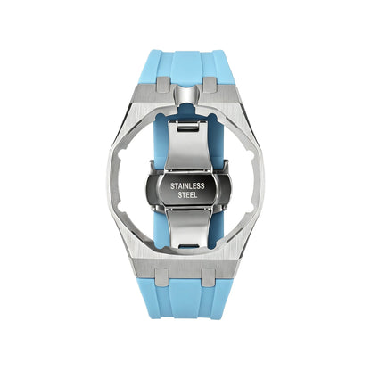 [Zalyn]Royal Oak Pop Exclusive Steel Case & Silicone Strap With Cradle