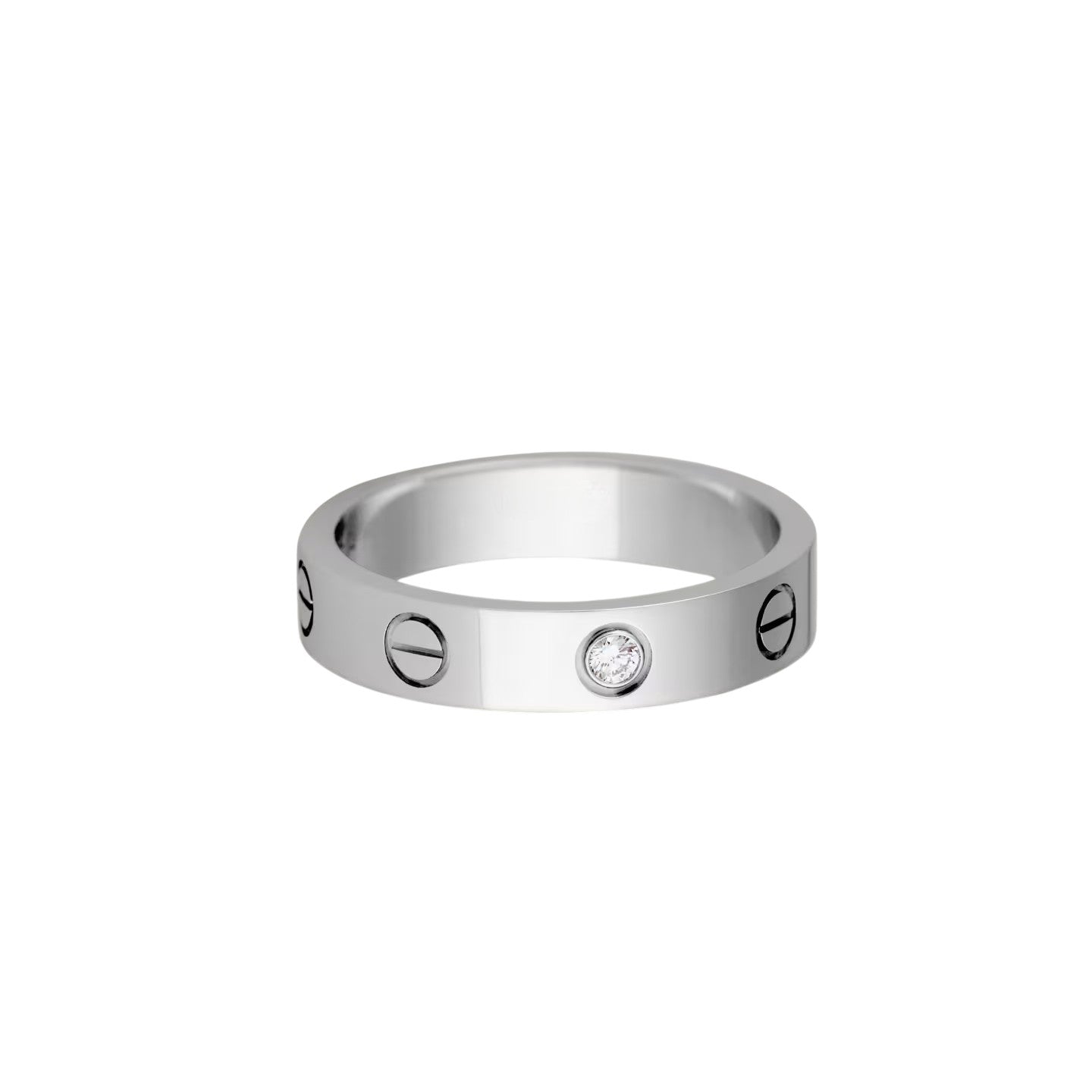[Zalyn]LOVE 4MM 1 DIAMOND RING
