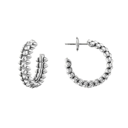 [Zalyn]CLASH DE 6.4MM HOOP SMALL MODEL EARRINGS