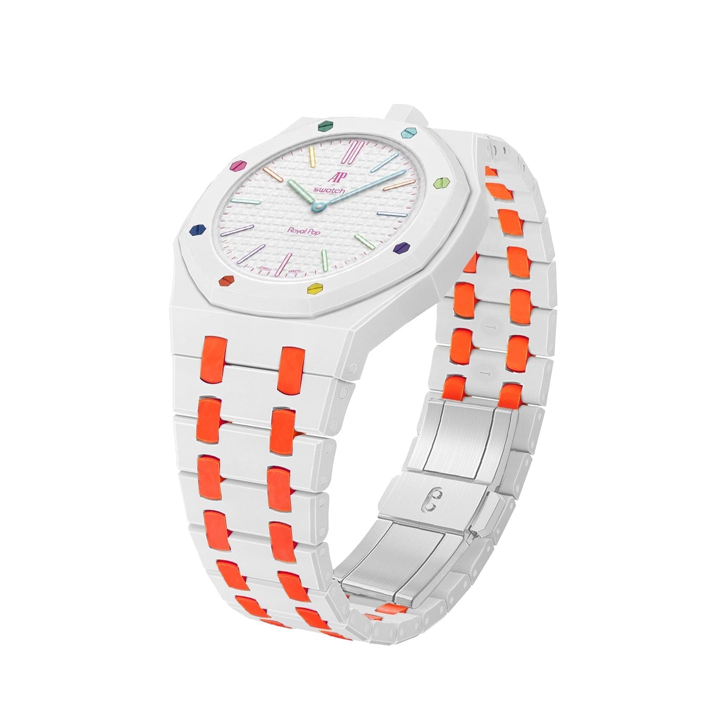 [Zalyn]Royal Oak Pop Exclusive Bioceramic Case & Bioceramic Strap Mix Color