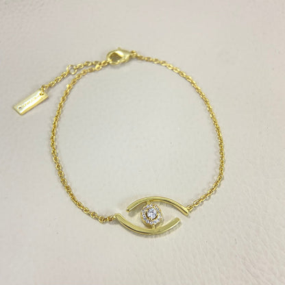 [Zalyn]LUCKY EYE PAVÉ-SET DIAMOND BRACELET