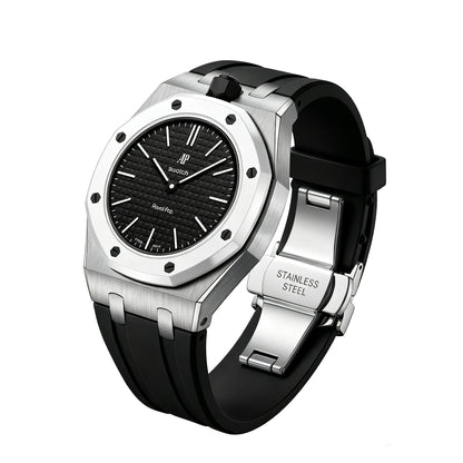 [Zalyn]Royal Oak Pop Exclusive Steel Case & Silicone Strap With Cradle