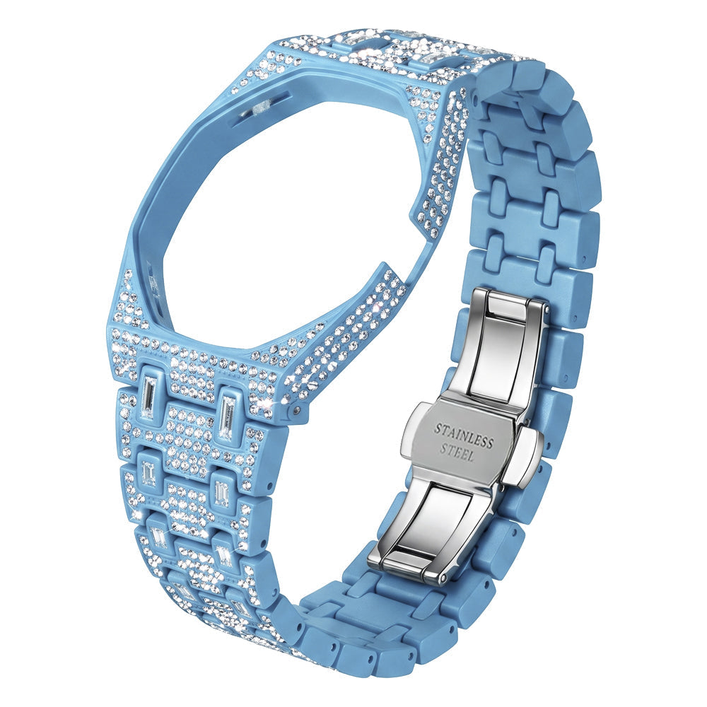 [Zalyn]Royal Oak Pop Exclusive Bioceramic Case & Bioceramic Strap Full Diamond