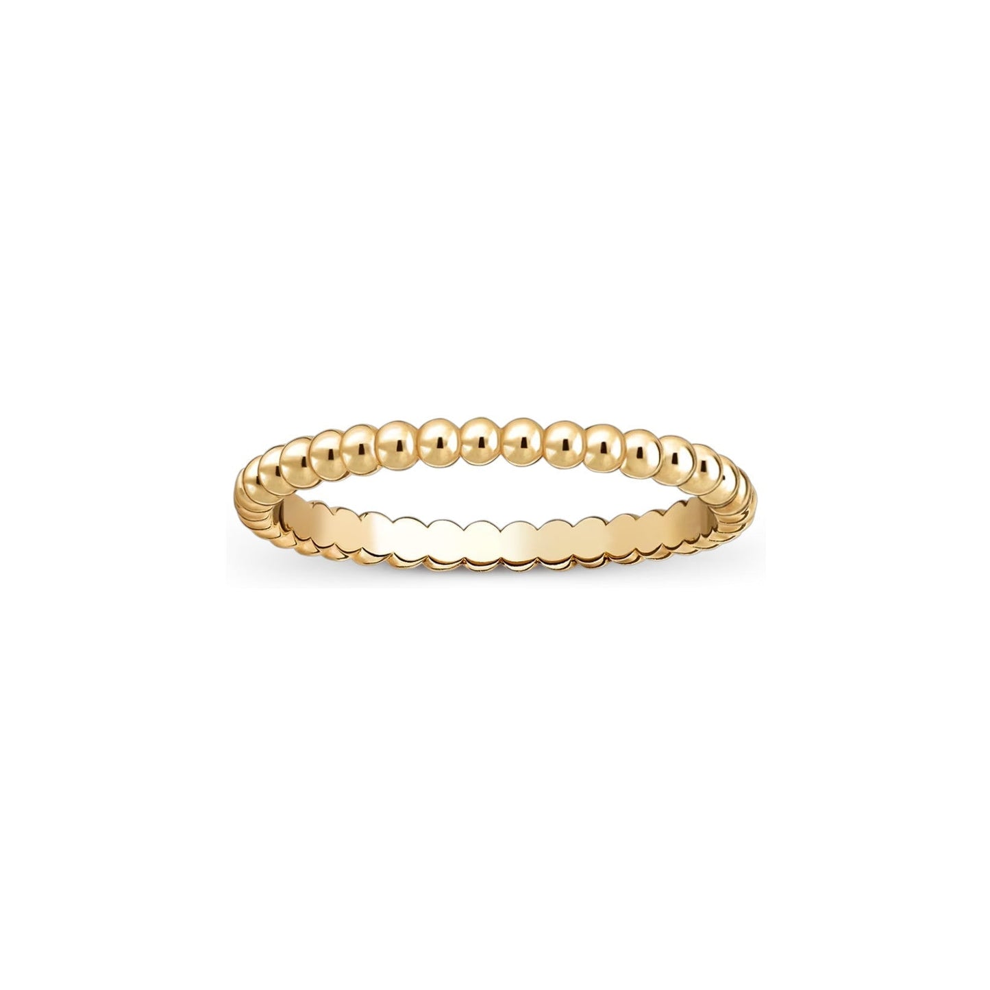 [Zalyn]SIGNATURE PERLÉE BEADED BAND RING