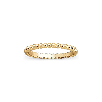 [Zalyn]SIGNATURE PERLÉE BEADED BAND RING