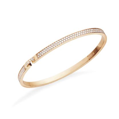 [Zalyn]LIENS VIDENCE DIAMOND PAVED BRACELET