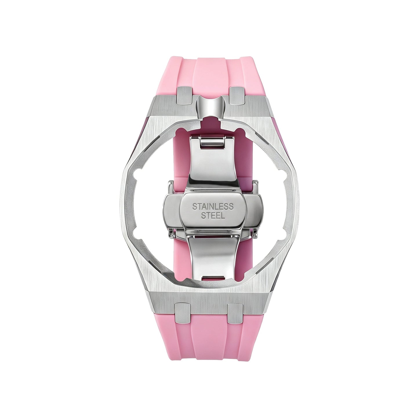 [Zalyn]Royal Oak Pop Exclusive Steel Case & Silicone Strap With Cradle