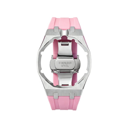[Zalyn]Royal Oak Pop Exclusive Steel Case & Silicone Strap With Cradle