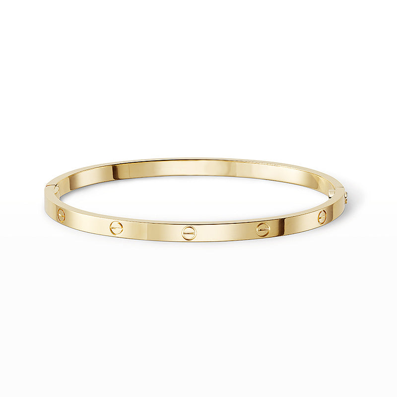 [Zalyn]LOVE 3.65MM SMALL MODEL BANGLE