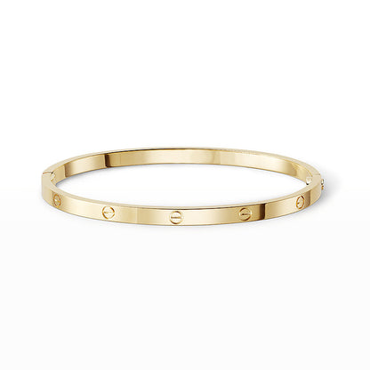 [Zalyn]LOVE 3.65MM SMALL MODEL BANGLE