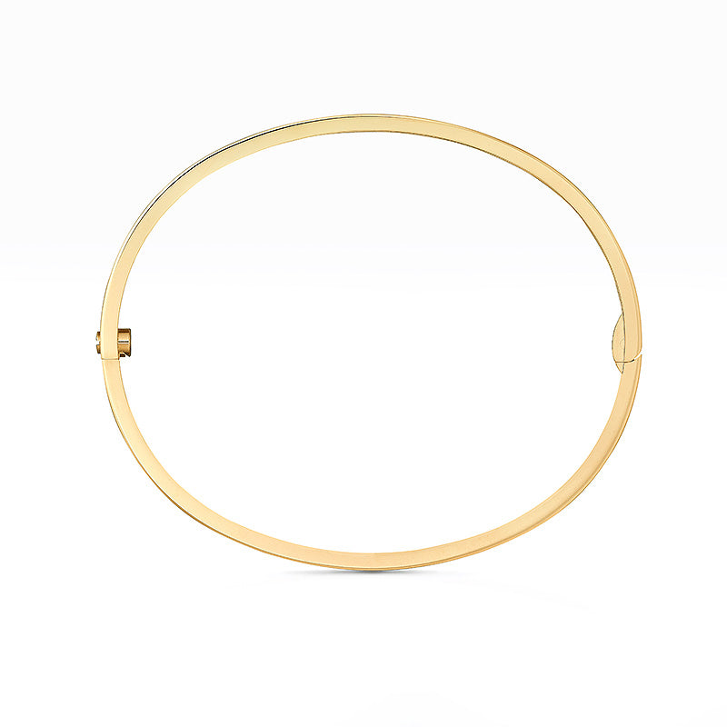 [Zalyn]LOVE 3.65MM SMALL MODEL BANGLE - 10-DIAMOND