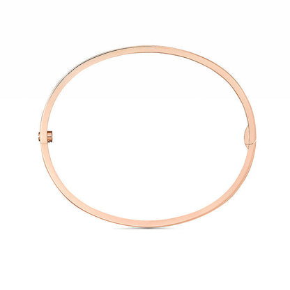 [Zalyn]LOVE 3.65MM SMALL MODEL BANGLE - 10-DIAMOND