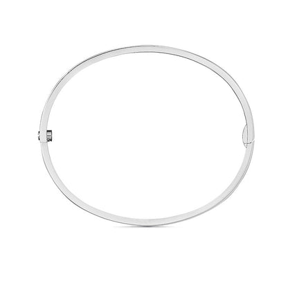 [Zalyn]LOVE 3.65MM SMALL MODEL BANGLE - 10-DIAMOND